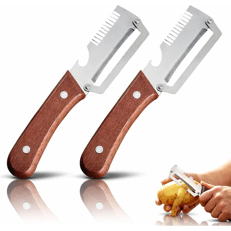 Vegetable Peeler, Ktchen Multi-function Stainless Steel Thickened Fruit Peele...
