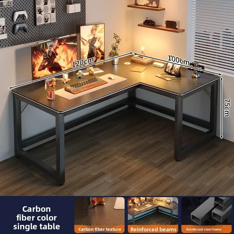 New model Computer desk Desktop household corner L-shaped game e-sports table Bedroom simple corner writing study desk