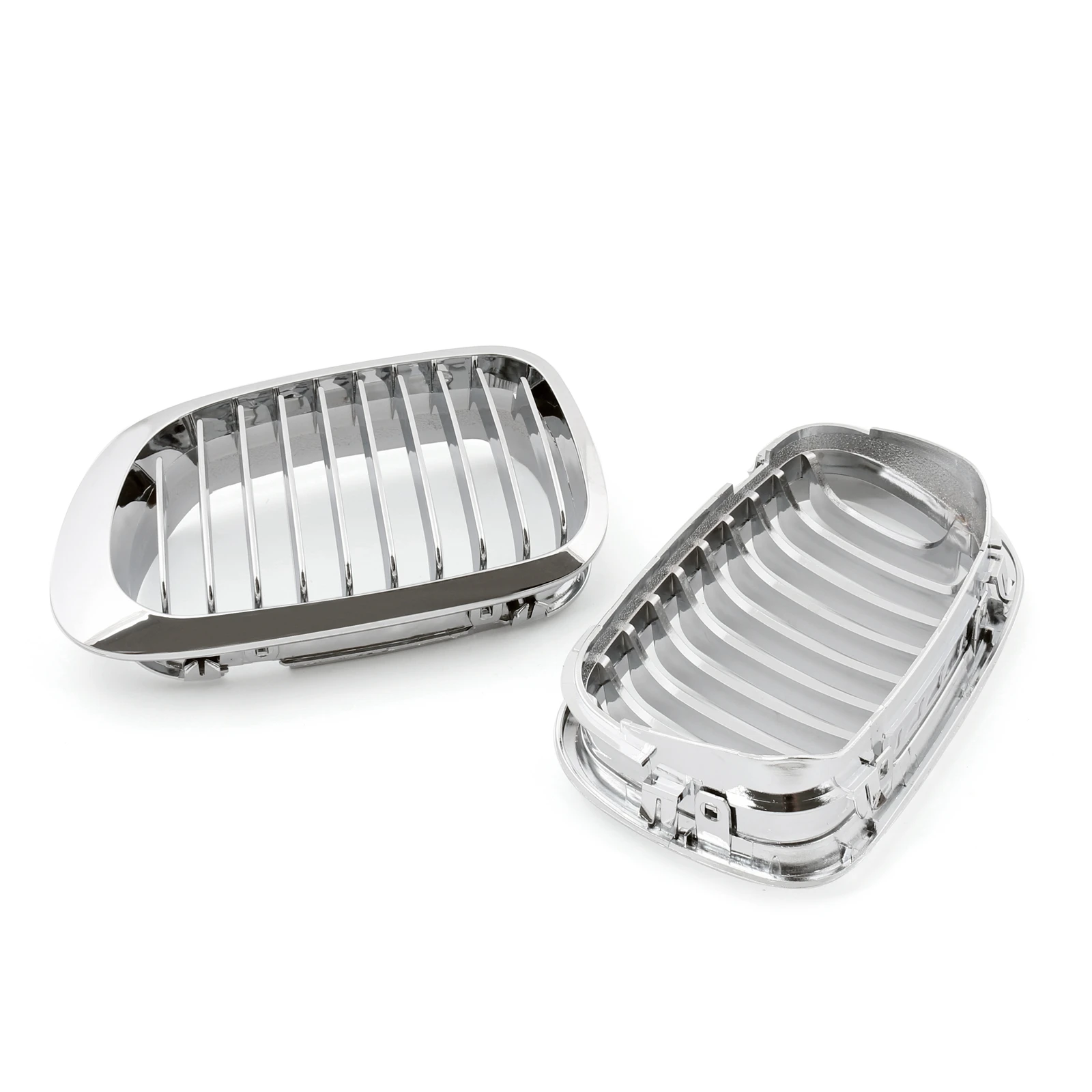 Artudatech Front Fence Grill Grille Chrome For BMW E46 2 Doors 1998-2001 3 Series