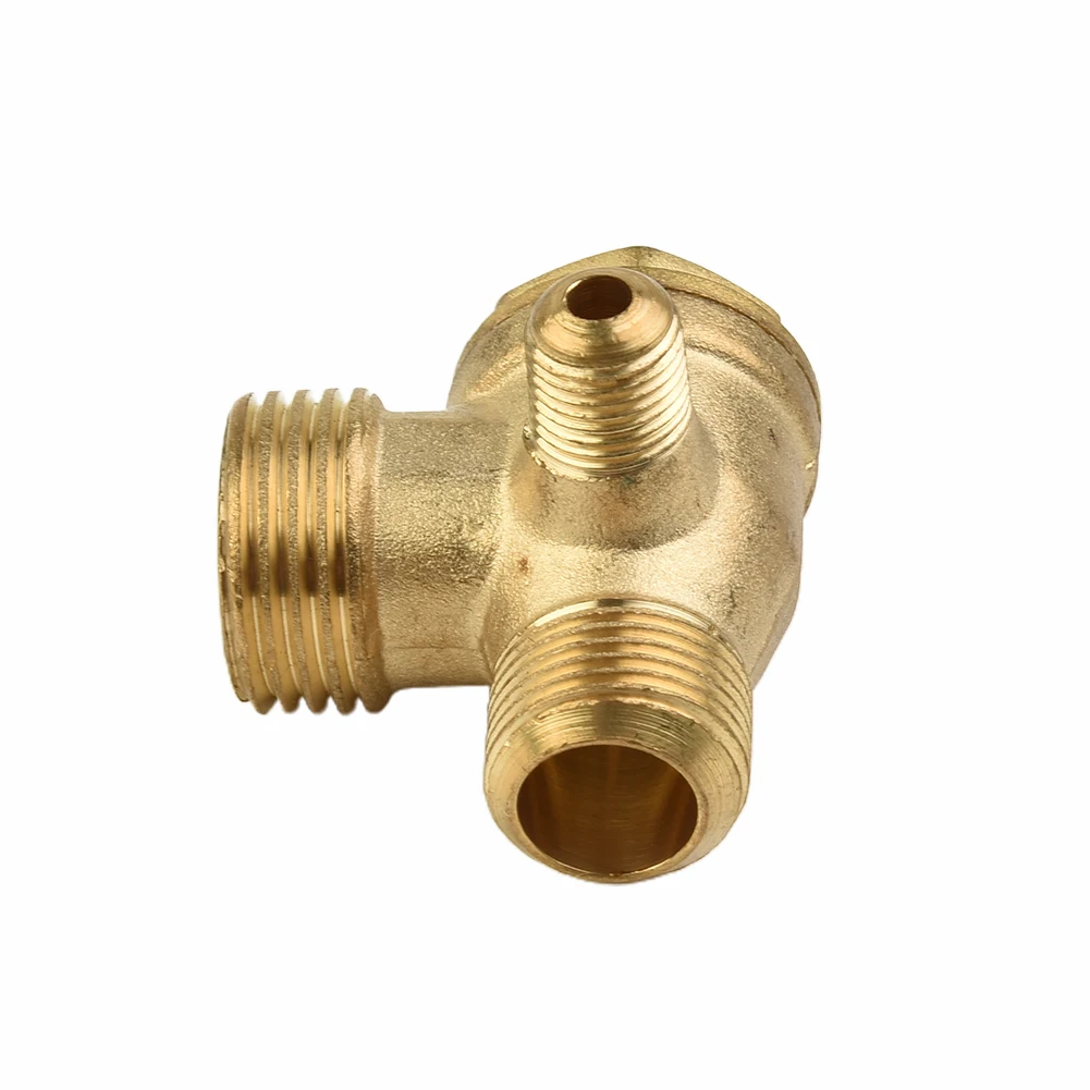 3 Port Brass Male Threaded Check Valve Connector Tool For Air Compressor Prevent Accessories Compresor De Aire Pneumatic