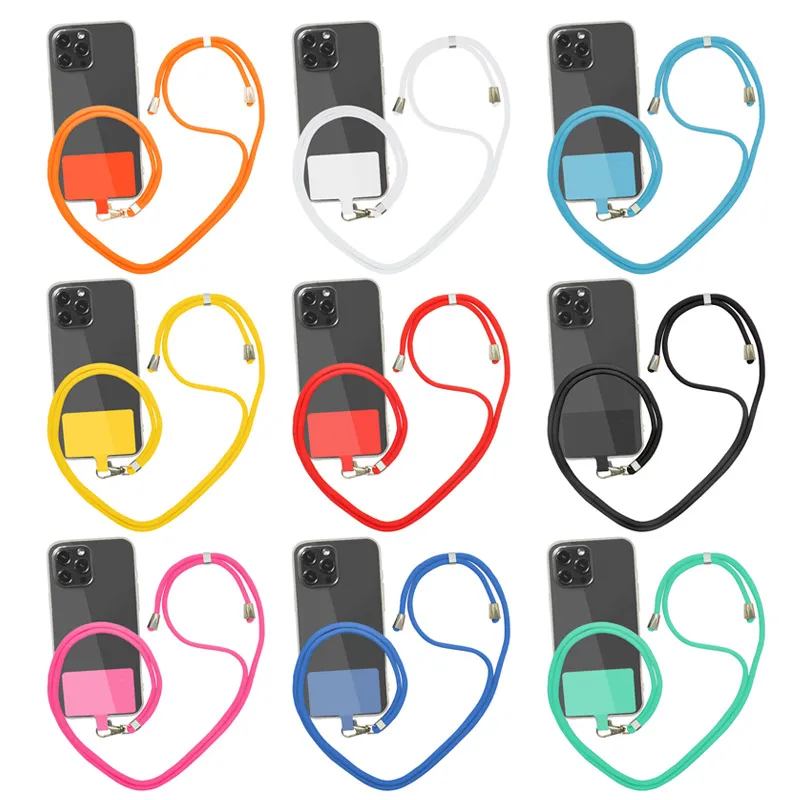 150cm Universal Adjustable Phone Lanyard Strap Mobile Phone Hanging Rope Neck Straps Anti-lost Lanyards Cell Phone Accessories - náhled 2