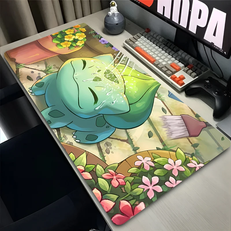 

Cartoon Mouse Pad Non-Slip Desk Mat Large Adorkable Mousepad B-bulbasaurs Gamer Accessories Office Mousepad Game Keyboard Pads