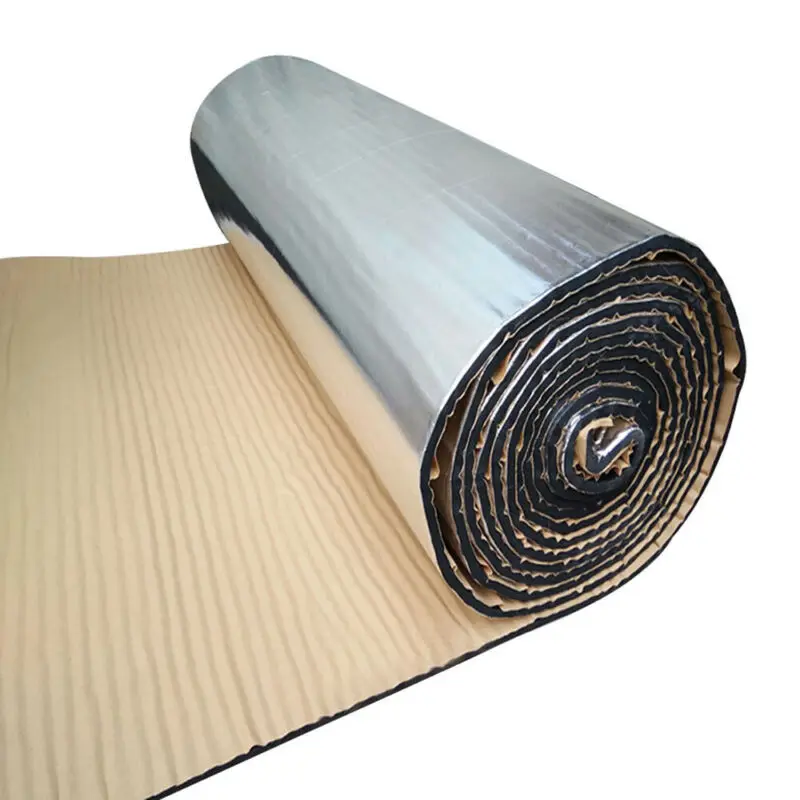 1pc Car Soundproof Pad High Temperature Heat Resistance Strong Heat Insulation Adhesive Non-flame Fuel Retardant Mat