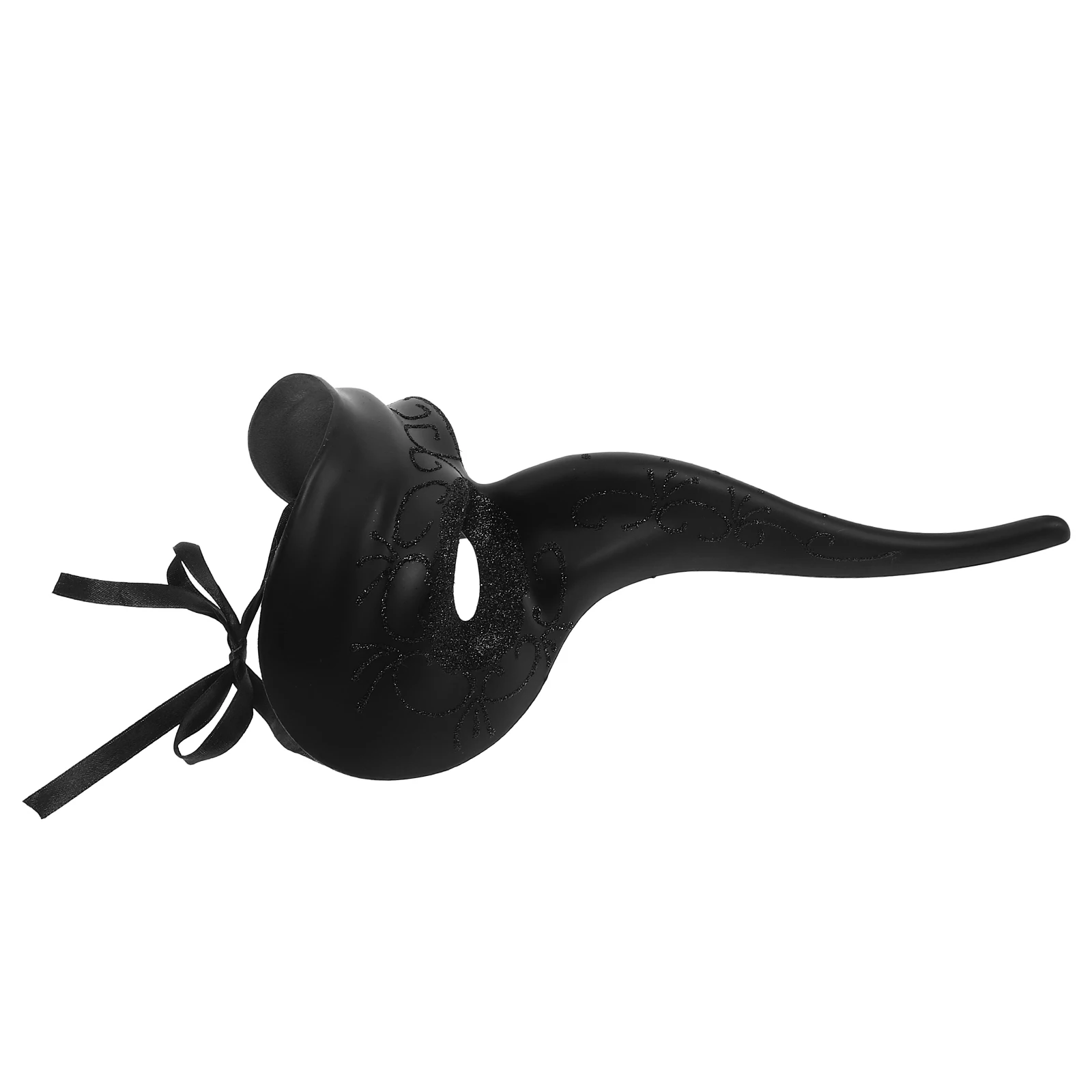 

1PC Nose Black Halloween Masquerade Mask Adjustable Straps Comfortable Wear Party Costume Men Bird Mask Half Face