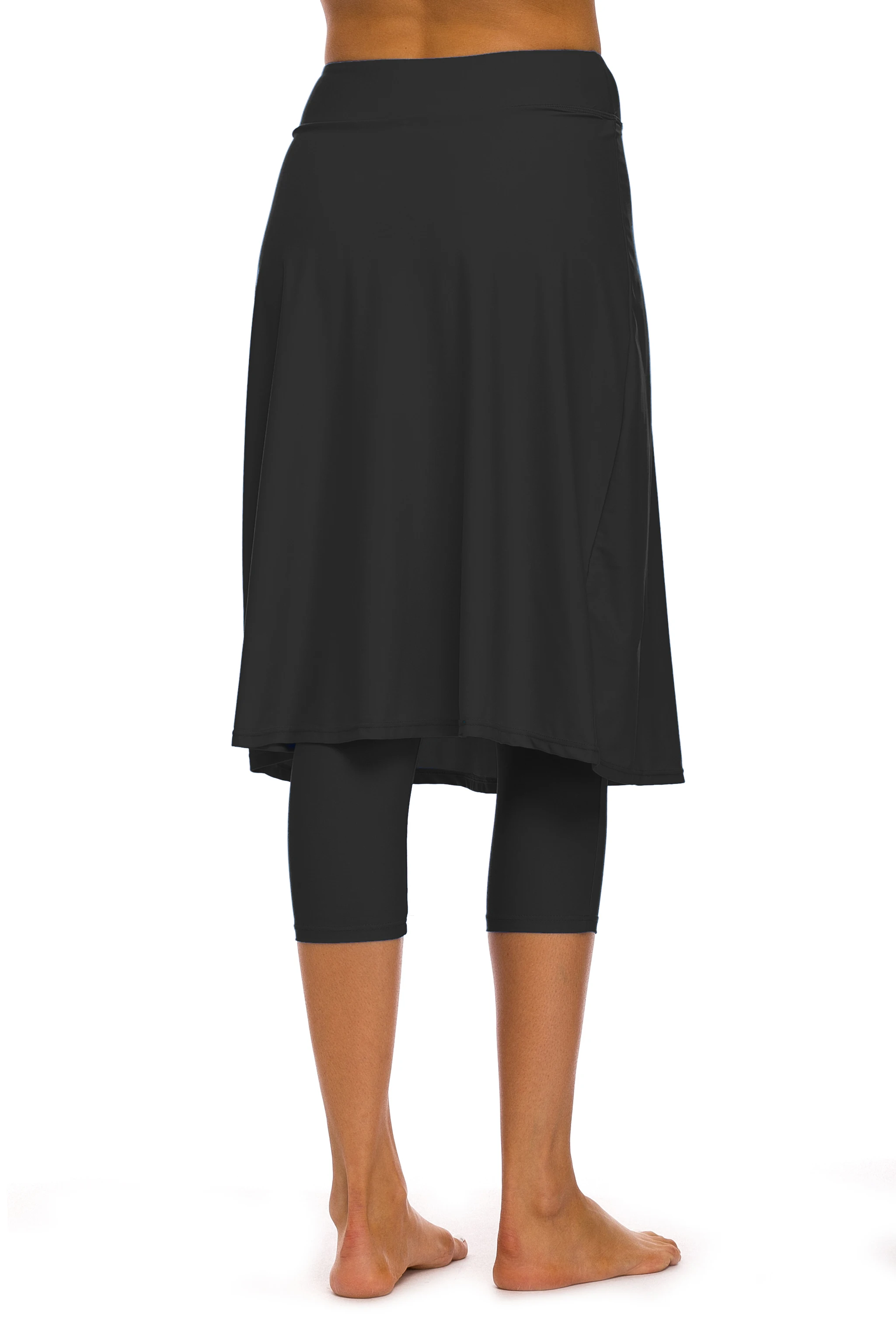 Women Long Skirted with Swim Legging