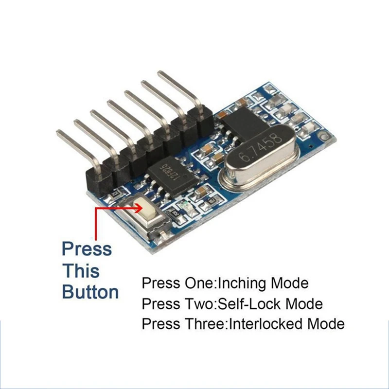 433Mhz Superheterodyne Wireless Receiving Module 4 Channel Output Decoding Receiver For 433 Mhz Remote Controls