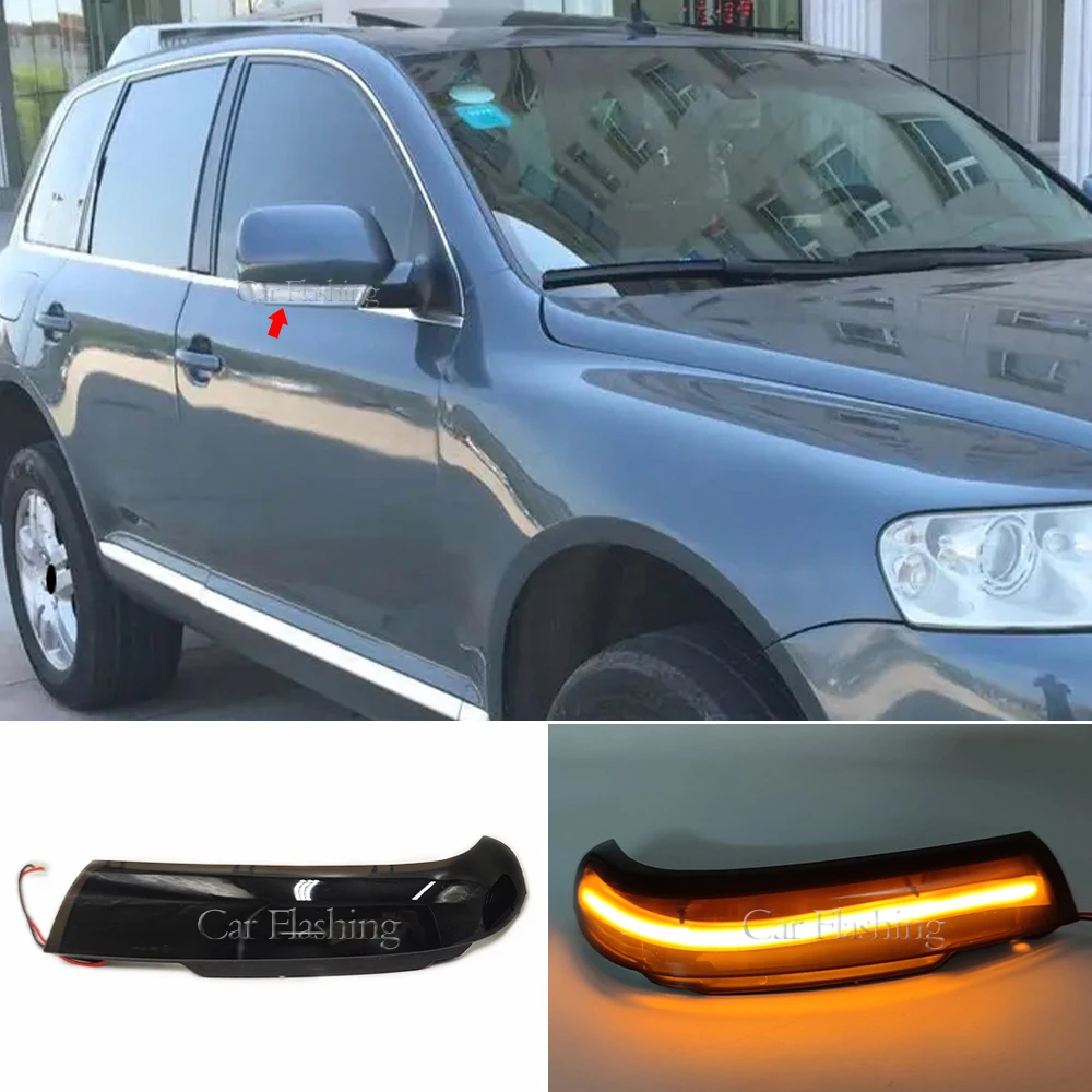 1 Set Dynamic Blinker For VW Touareg 7L 2002 2003 2004 2005 2006 Prefacelift Mirror Indicator Arrow LED Turn Signal