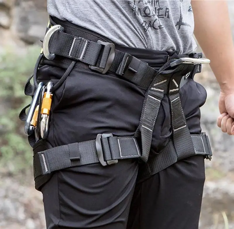 Outdoor Work Half Body Waist and Leg Protection Rescue Rock Climbing High-Altitude Operation Hole Exploration Safety Belt