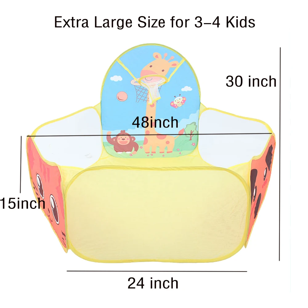 1.2 متر الكرة بركة روضة مع سلة ألعاب أطفال داخلي كرة أوشن حفرة خيمة في الهواء الطلق لعب للأطفال Ballenbak دروبشيبينغ