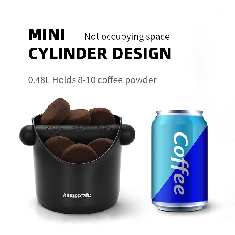 AliKisscafe Coffee Knock Box Grind Grounds Container Dump Slag Waste Bin Bar Home Cafe Barista Tool Espresso Machine Accessories