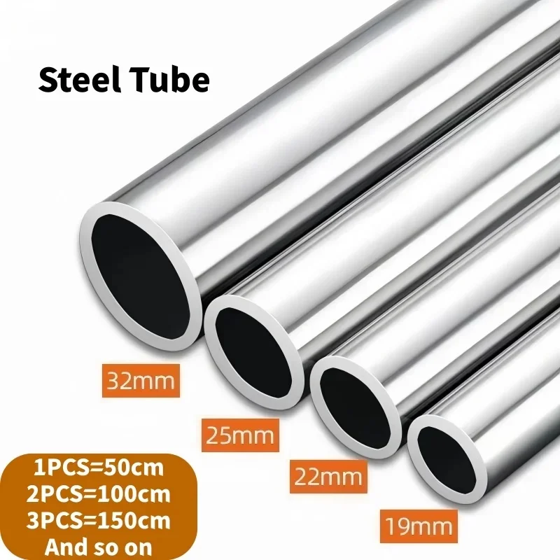 Multi-purpose stainless steel pipe 19/ 25/32mm Seamless Tube for clothes poles curtain poles handrails Furniture Hardware