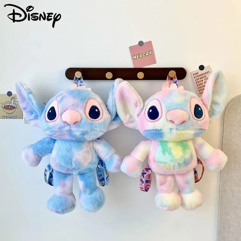 

Disney Cartoon Stitch Creative Design Trend Plush Backpack Y2k Girls Cute Bags Japanese Korean Style Casual Sweet Shoulder Bag