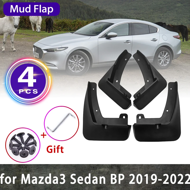 

Mudguards For Mazda 3 Axela Mazda3 2020 2021 2019 2022 Sedan BP Mud Flaps Splash Guards Fender Flare Guard Car Cover Accessories