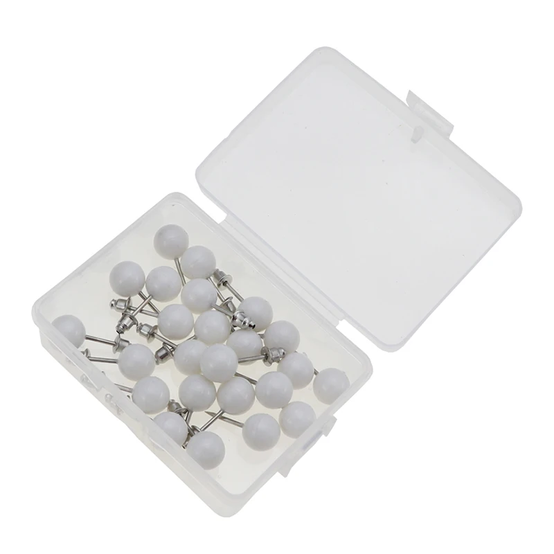 10/25Pcs Plastic Round Head Sewing Pins with Stopper for Quilting Crafting Colored Map Pins Stainless Steel Needle Point Pins