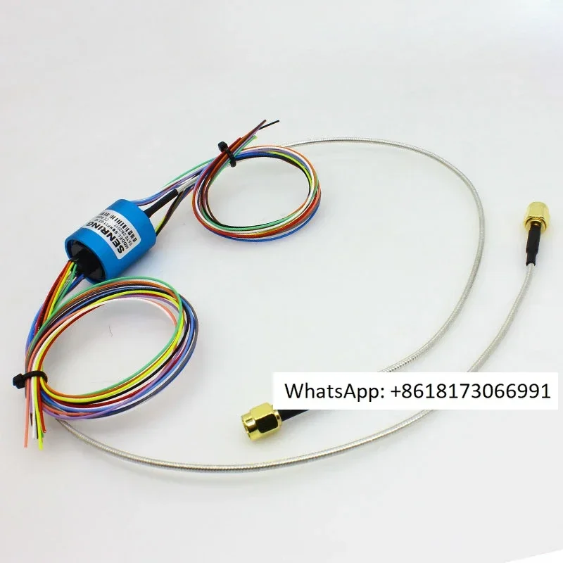 

High definition microwave coaxial RF rotary joint high-frequency sliding ring RF rotary connector wire connector 18GHz
