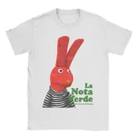 Juan Carlos Bodoque The Green Note hombres mujeres camisetas 31 Minutos Vintage camisetas de manga corta Camiseta de cuello redondo ropa de algodón