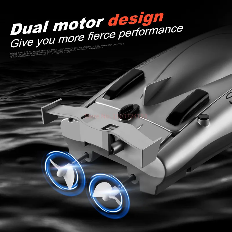 2.4g 30km/H Dual-Motor Remote Control Boat High-Speed Speed Boat Children'S Racing Boat Water Sports Boys Toys Birthday Gift