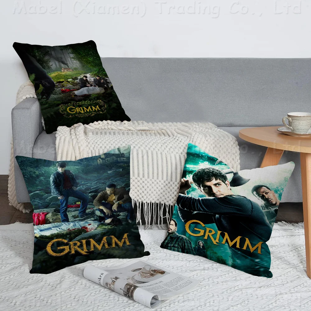 

Grimm Pillowcase Toon Gift Cushion Cover Bedroom Home Sofa Chair Seat Decor Pillow Case