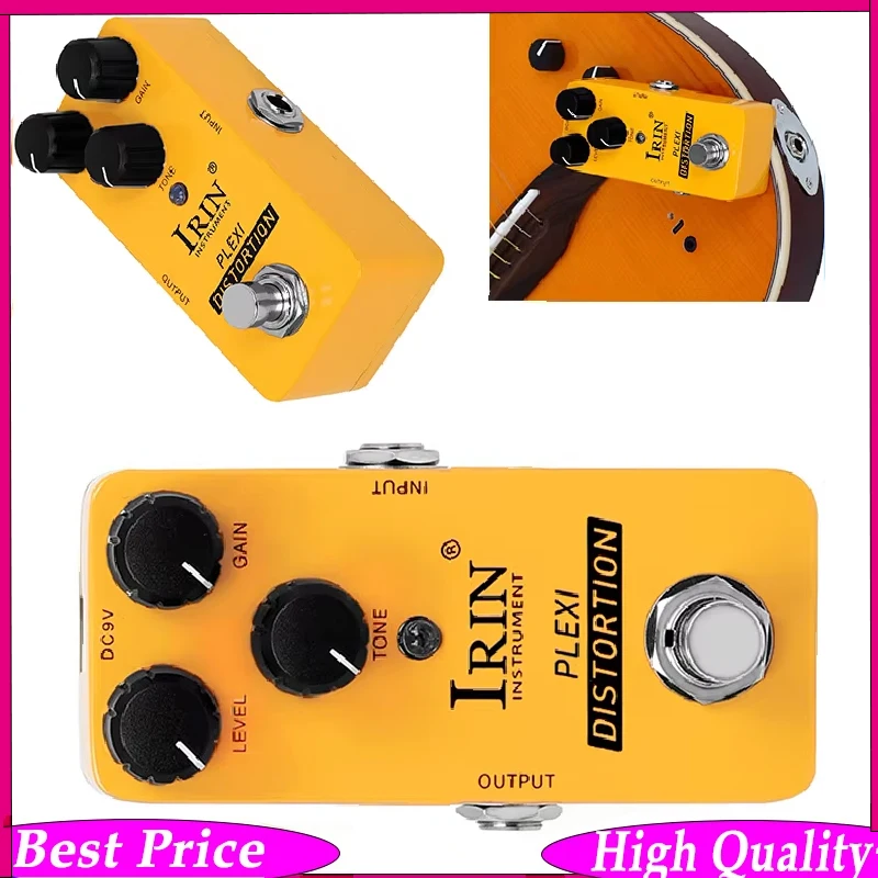 

Педаль IRIN RS-26 Plexi Distortion: аналоговый дисторшн в винтажном стиле, овердрайв, True Bypass, цельнометаллический мини-корпус для гитары и баса