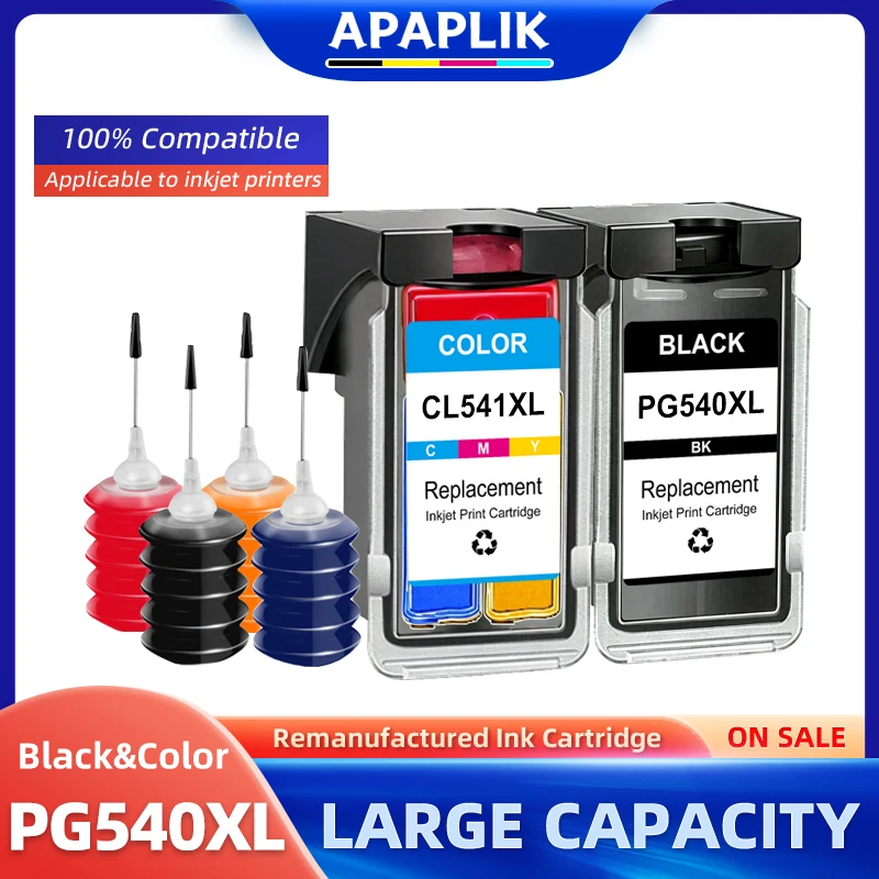 For Canon PG-540 PG540 CL541 CL-541 Ink Cartridges PG 540 CL 541 PIXMA MG3250 MG3255 MG3550 MG4100 MG4150 MG4200 MG4250 PG-540XL