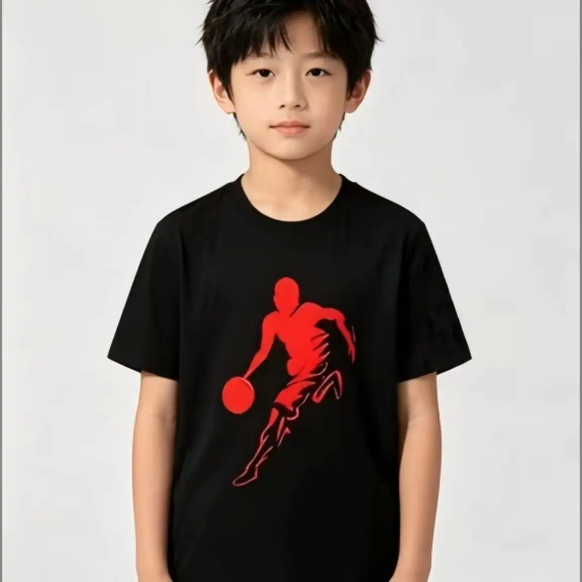 Basketball Silhouette Graphic Tee Sports Athlete Streetwear Hip Hop Unisex Soft Short Sleeve Casual Workout Daily Basic Top