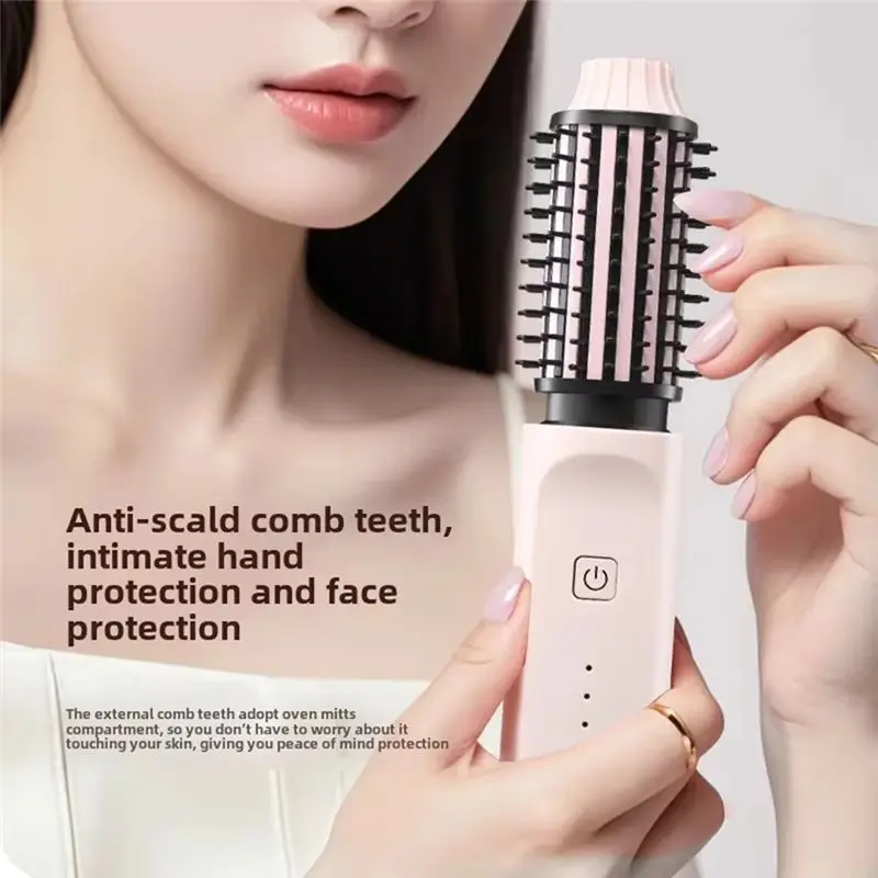 A94E-2-In-1 مشط لاسلكي ذكي لصالونات التجميل عالية الجودة لاستقامة وتجعيد الشعر #6