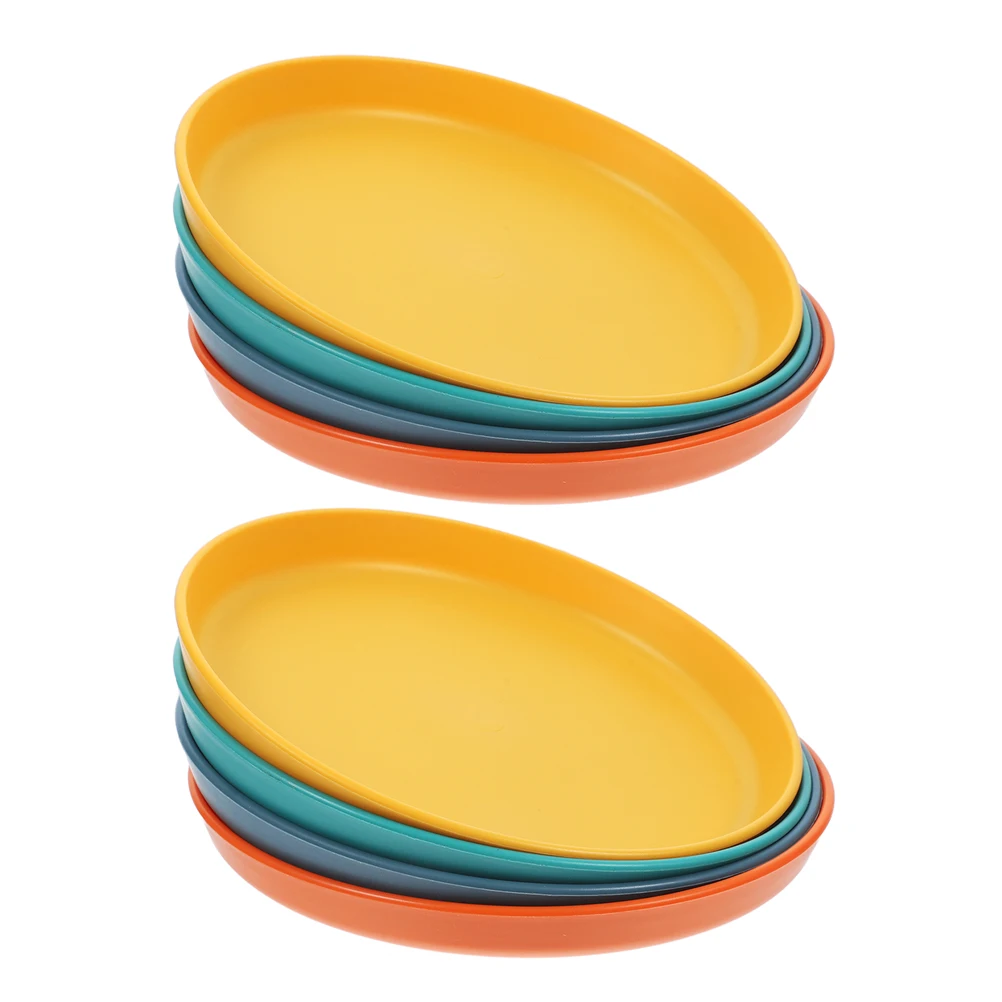 

8pcs Water Bowl Cat Bowls Relief Fatigue Food Kitten Plates Dishes Flat Plates Wet Food Bowl Pet Grade Multifunctional