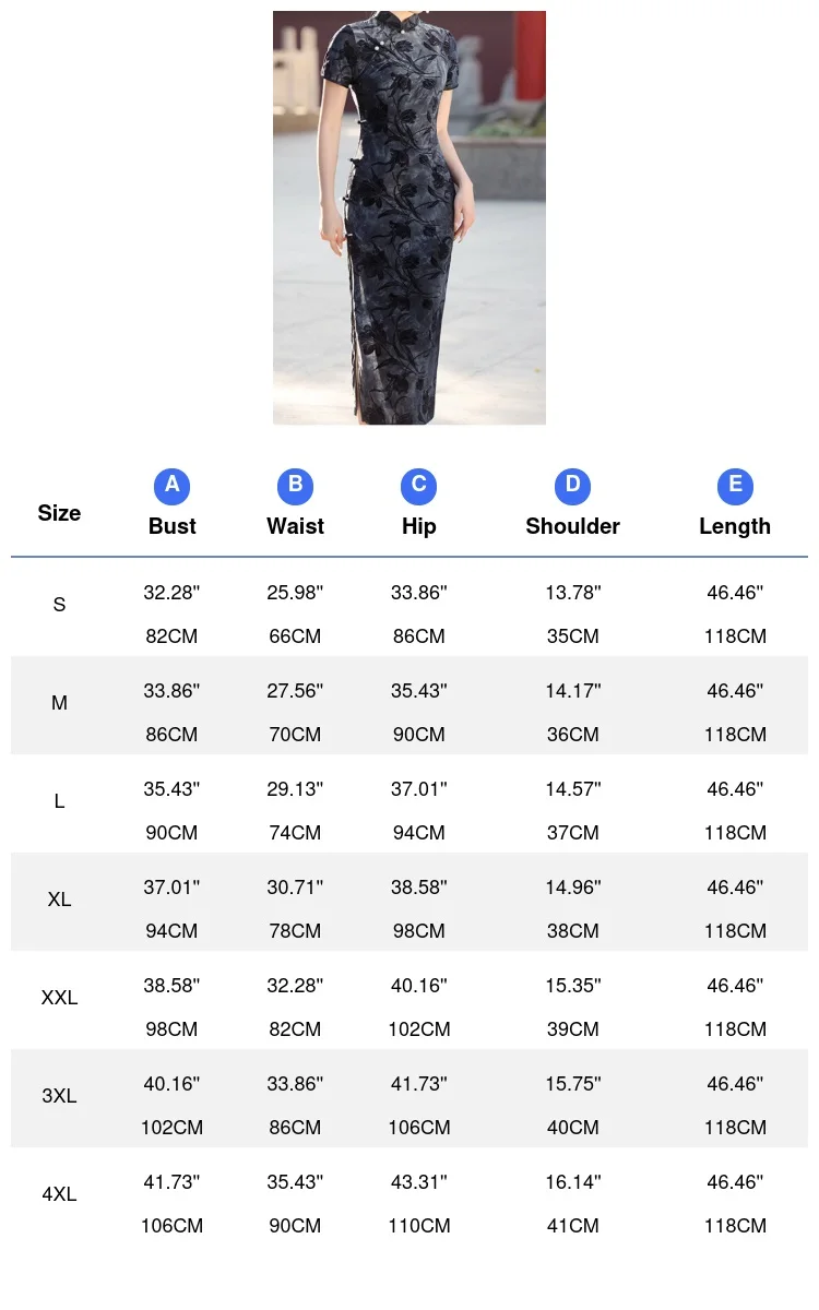 فستان شيونغسام نسائي كبير الحجم بأكمام قصيرة باللون الأخضر من تشيباو أنيق للحفلات المسائية فستان قطيفة مطبوع عليه زهور على الطراز الصيني #6
