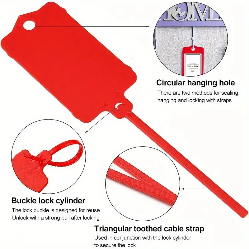 10/30 قطعة من العلامات البلاستيكية المقاومة للماء القابلة لإعادة الاستخدام - ملصقات معلقة قابلة للكتابة للمفاتيح والتخزين والتنظيم
