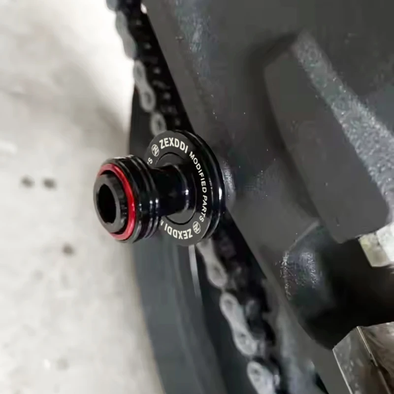 Für DUCATI Multistrada V4 S Sport Rally MTS V4S Zubehör Motorrad Vorderrad-Achsgleitschutz Pad Hinterer Ständer-Schutz – Detail 8