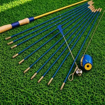 

1 set Flexible Fiberglass Wall Cable Rods Wire Fish Tape Puller Push Kit Electrical Tool Car Pipeline Durable Easy Install
