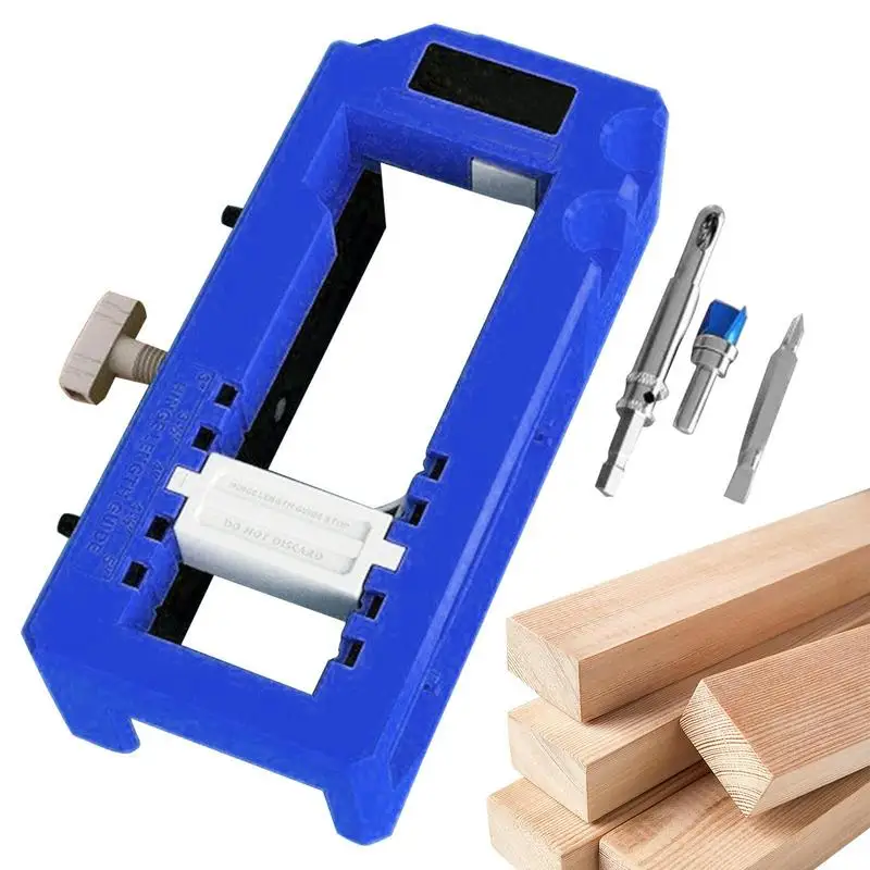 Door Hinge Jig Template Hinge Jig Router Door Latch Installation Kit Chiseling Hinge Mortiser Adjustable Scoring Power Tool For