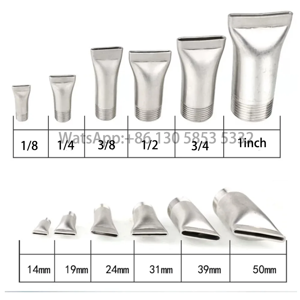 Stainless Steel Duckbill Flat Nozzle Fan Spray Head High Pressure Washing Cooling Blowing Nozzle for Industrial Cleaning