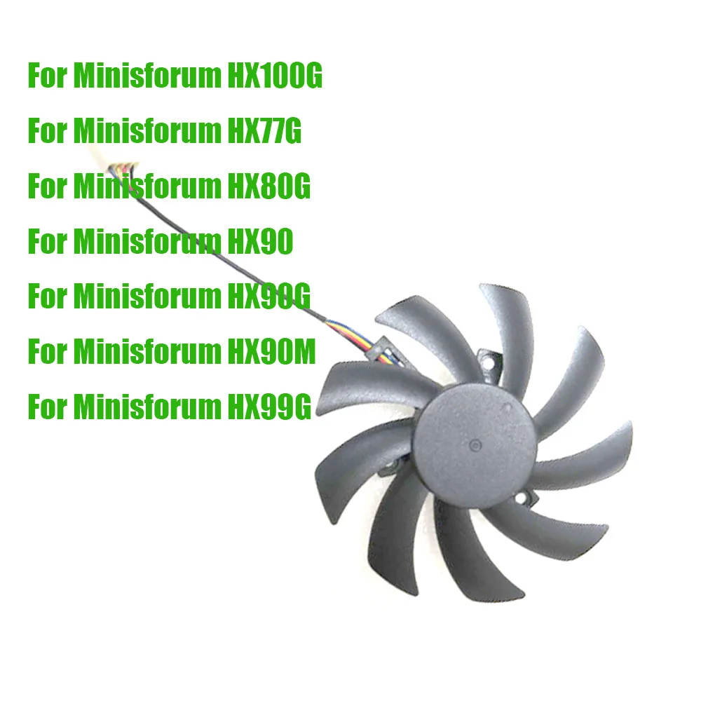

Сменный вентилятор процессора MINI PC для Minisforum HX100G HX77G HX80G HX90 HX90G HX90M HX99G DC12V 4PIN, новый