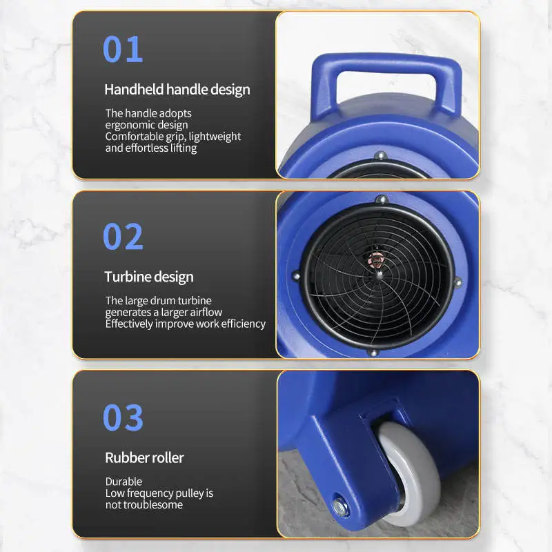 2025Attrezzatura per la pulizia dell'asciugatrice per pavimenti in moquette personalizzabile multiuso portatile ad alta potenza per bagno commerciale