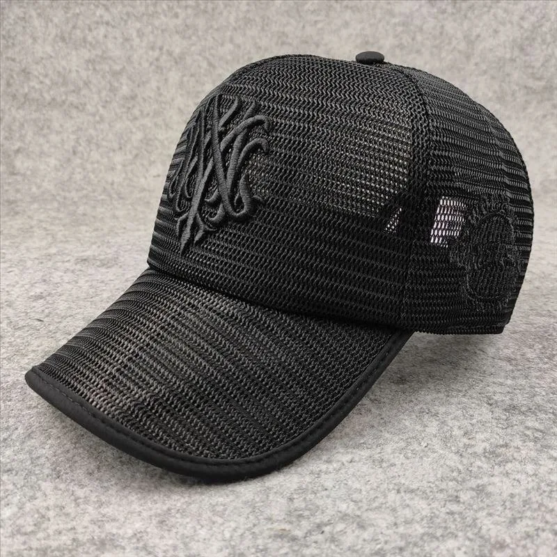 Unisex Summer Large Size Breathable Mesh Tribal Print 5-Panel Baseball Hat