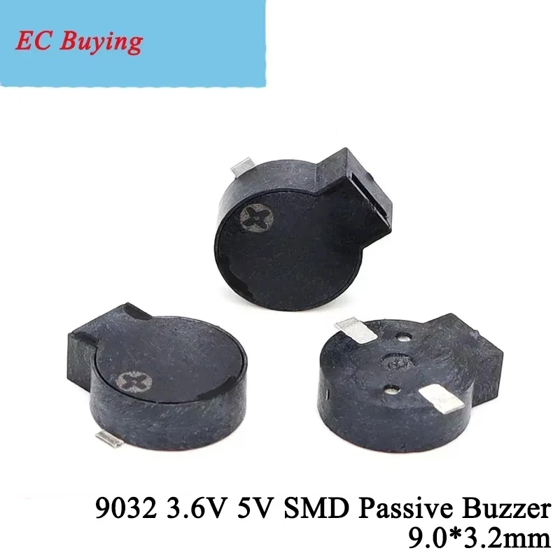 50Pcs/1pc SMD Buzzer 9032 Dimension 9.0x3.2mm Passive Sound Generator 3.6V 5V Environmental Side-sounding Buzzer