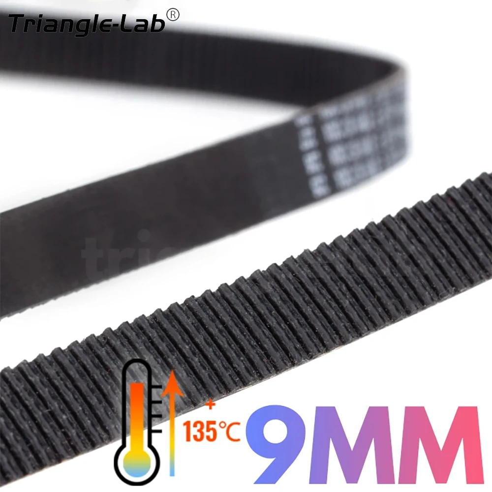 

C Trianglelab Heat-resistant 135℃(273℉) belt synchronous belt Timing belt Width 9MM/6MM for 3D Printer