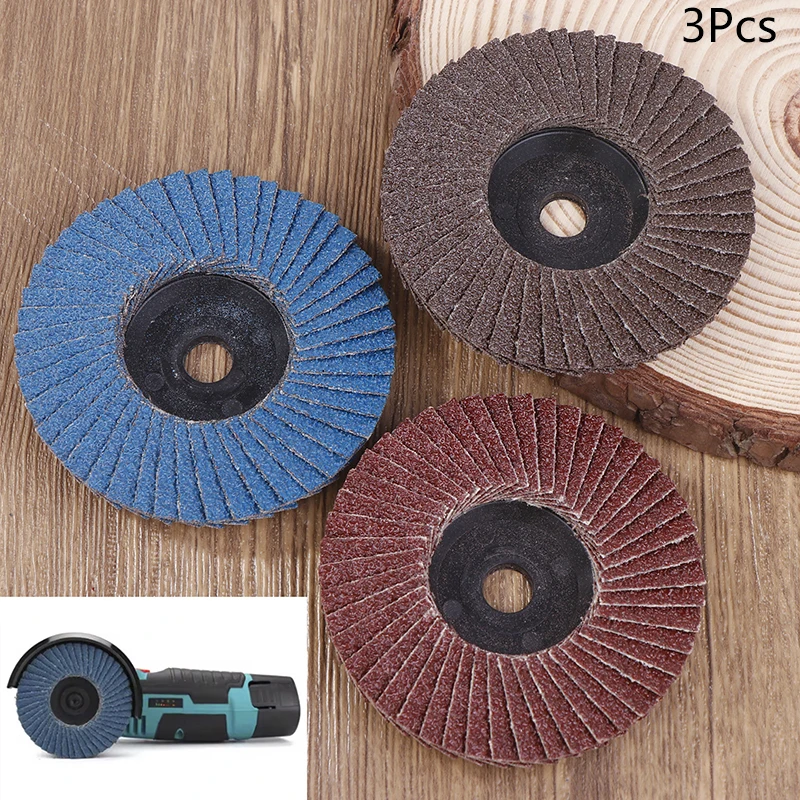 Discos de aleta planos de 75mm, muelas de 3