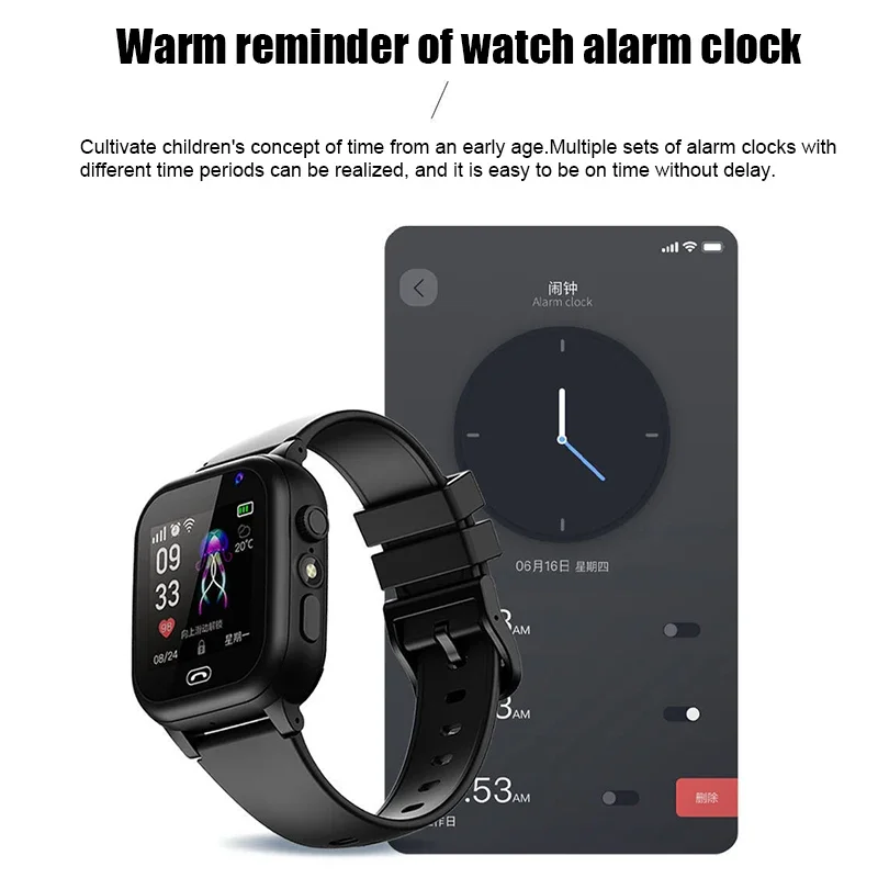 Xiaomi Mijia Kids 4G Smart Watch SOS GPS Location Video Call Sim Card SmartWatch Camera Waterproof Watch For Boys Girls Present