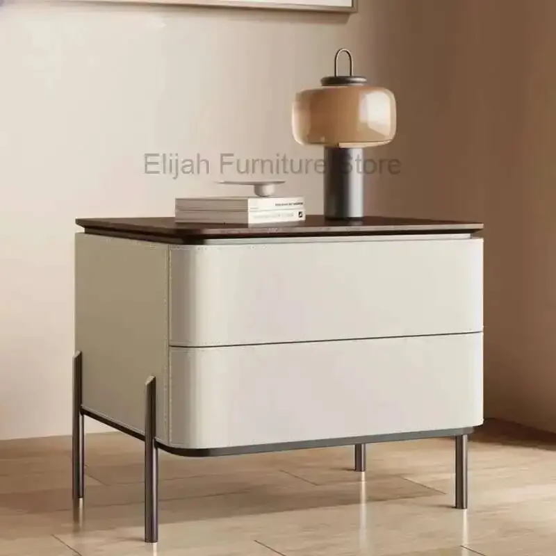 

Bedside Luxury Minimalist Table Modern Solid Wood Mini Nightstands Storage Cabinet Mobile Mesa Auxiliar Home Furniture YX50NS