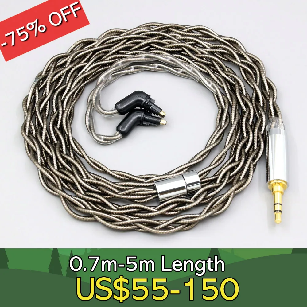 

99% Pure Silver Palladium + Graphene Gold Shielding Earphone Cable For Sony MDR-EX1000 MDR-EX600 MDR-EX800 MDR-7550 LN008194