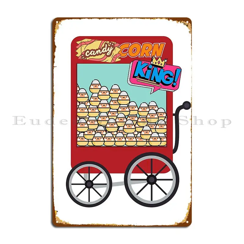 21 22 New Candy Corn King For Cinema Metal Plaque Poster Customize Classic Garage Pub Plaques Tin Sign Poster