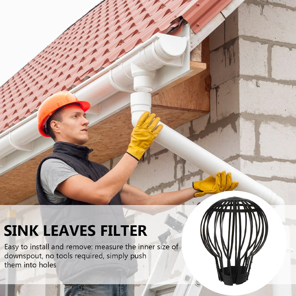 Anti-Block Plastic Mesh Sink Coador, Drain Grill, Rooftop Filter Caps, Tampa Gutter, Downspout Guards, Screen Drenagem Pipe, 8 pcs