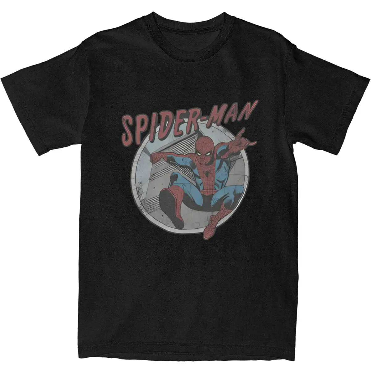 Spider-man Spiderman 100 Cotton T Shirts Hip Hop Tee Shirt for Men Beach Y2K Retro Design Short Sleeve Clothing