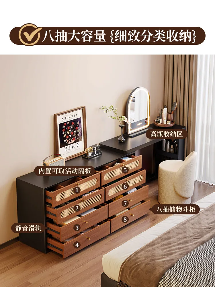 Corner multi-functional dresser chest integrated bedroom bedside large capacity chest