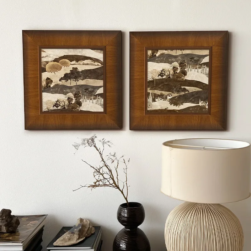 Vintage Living Room Decorative painting Elegant Niche Framed Decor High-Quality Picture frame and Decorative Picture Home Decor