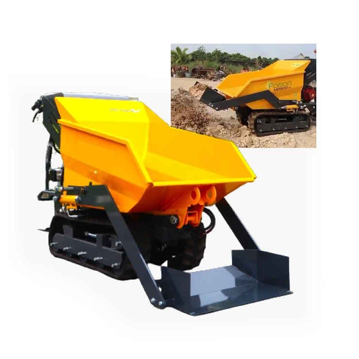 OEM 500Kg Crawler Dumper With Shovel Garden Farm Construction Transportation