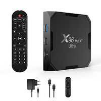 X96 Max Plus Ultra Android 11 TV Box Amlogic S905X4 4+32G Dual Wifi BT Bluetooth Youtube AV1 Smart Media Player 8K Set top box