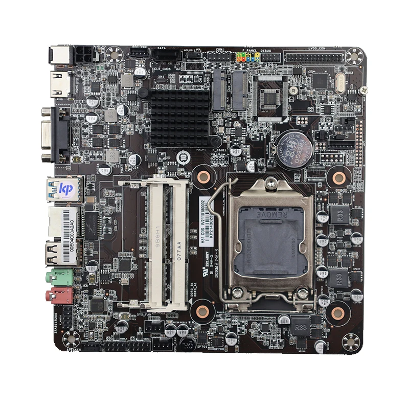 Zillion-Mini ITX Motherboard, H81, LGA 1150, Dual Channel, DDR3L, Suporte Core i3, i5, i7, Pentium Celeron, CPU para PC Gaming, 4ª Geração, Novo